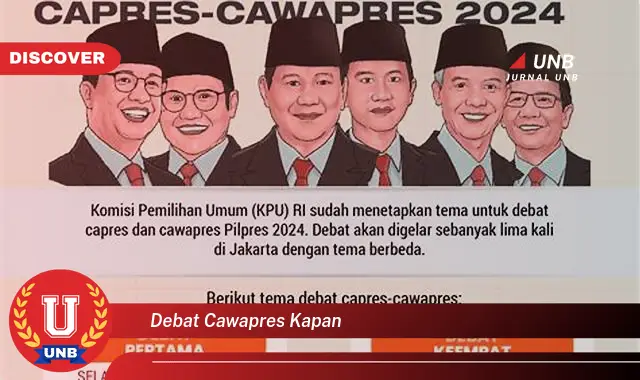 debat cawapres kapan