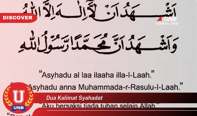 dua kalimat syahadat