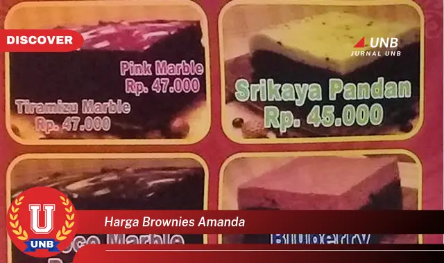 harga brownies amanda