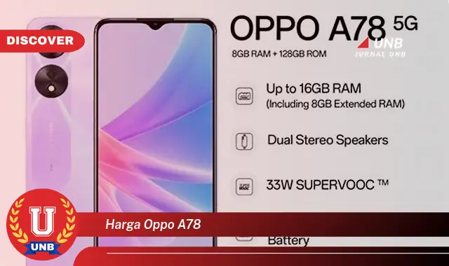 harga oppo a78