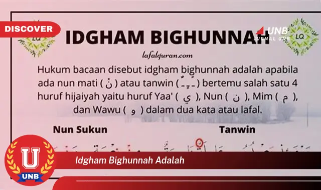 idgham bighunnah adalah