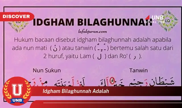 idgham bilaghunnah adalah