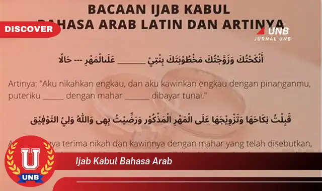 ijab kabul bahasa arab