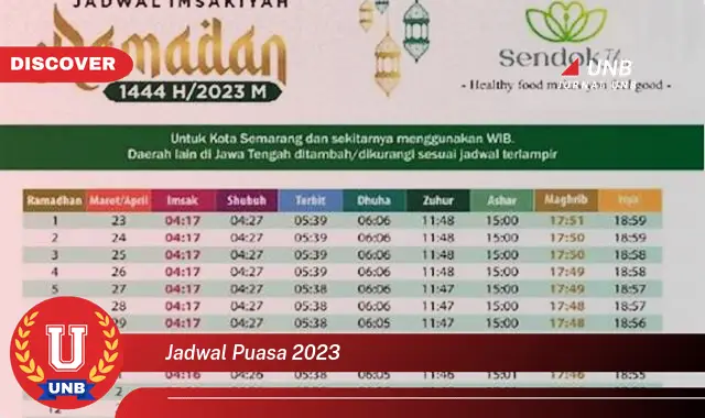 jadwal puasa 2023