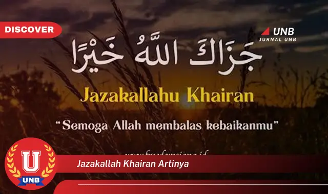 jazakallah khairan artinya