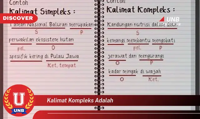 kalimat kompleks adalah