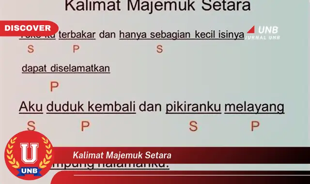 kalimat majemuk setara