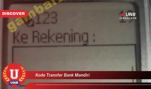 kode transfer bank mandiri