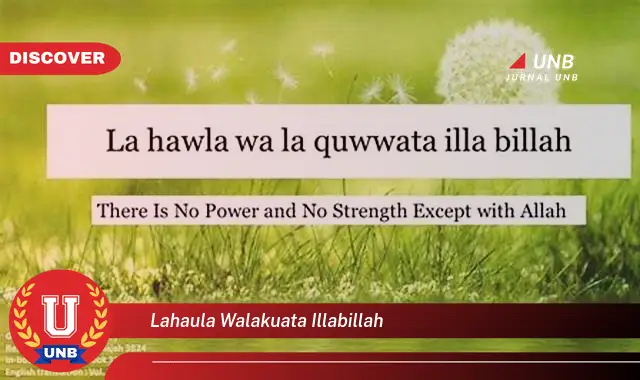 lahaula walakuata illabillah