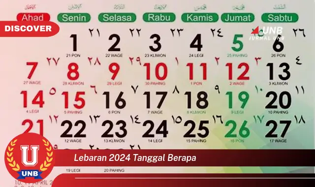 lebaran 2024 tanggal berapa