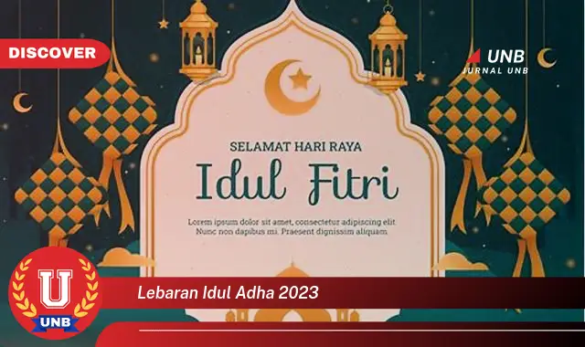 lebaran idul adha 2023