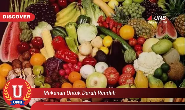 makanan untuk darah rendah