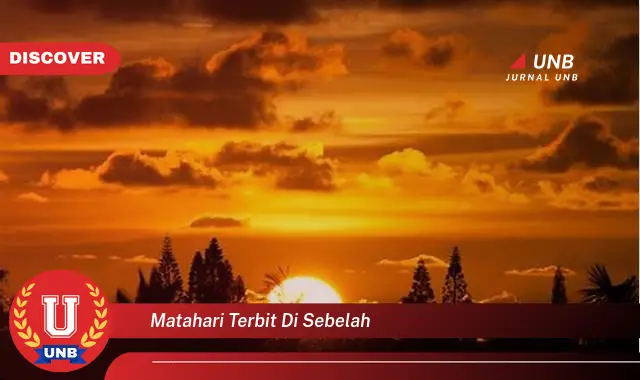 matahari terbit di sebelah