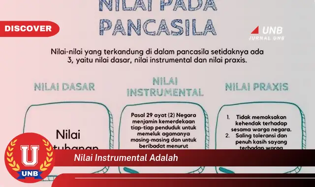 nilai instrumental adalah