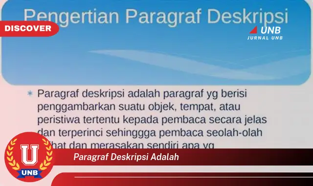 paragraf deskripsi adalah