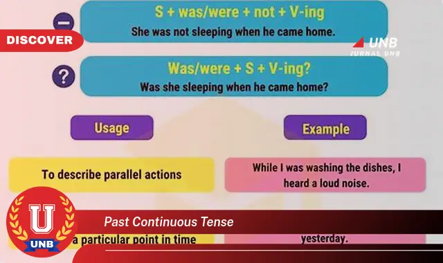 past continuous tense