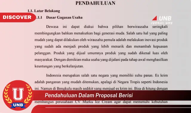 pendahuluan dalam proposal berisi