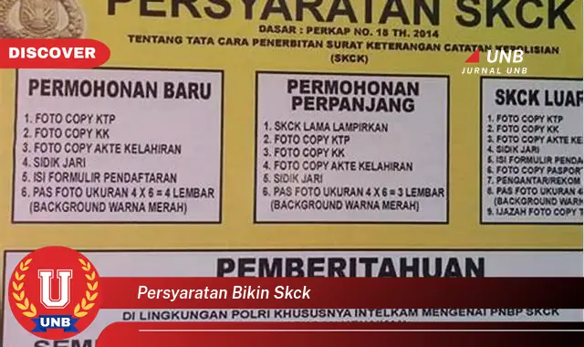 persyaratan bikin skck