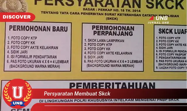 persyaratan membuat skck