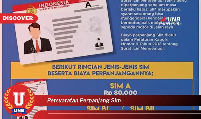 persyaratan perpanjang sim