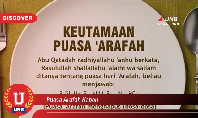 puasa arafah kapan