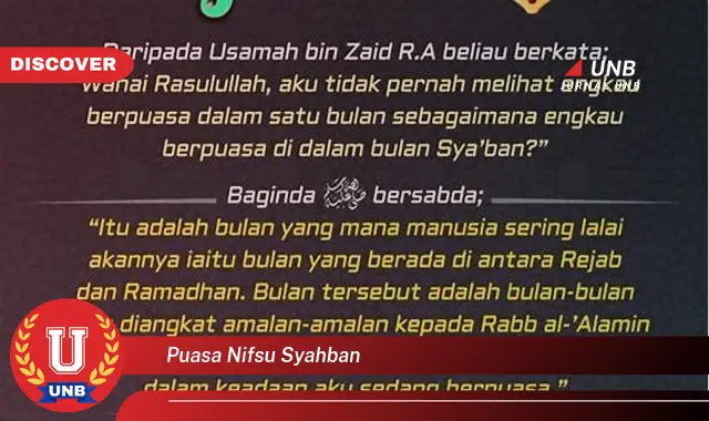 puasa nifsu syahban