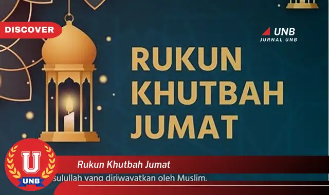 rukun khutbah jumat