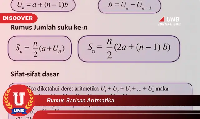 rumus barisan aritmatika