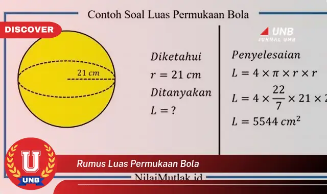 rumus luas permukaan bola