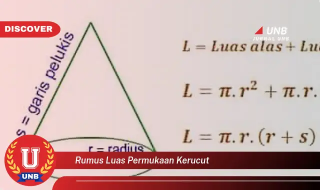 rumus luas permukaan kerucut