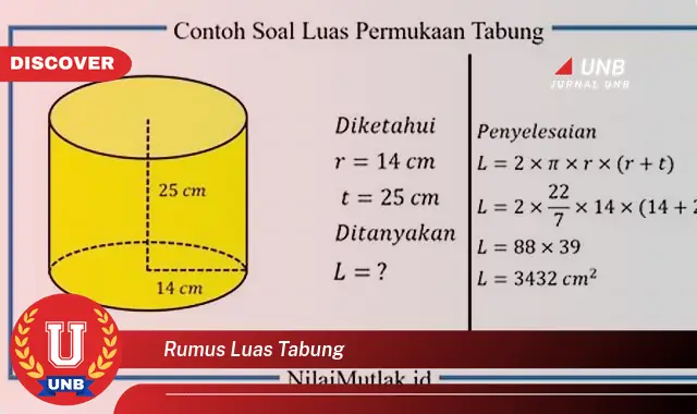 rumus luas tabung