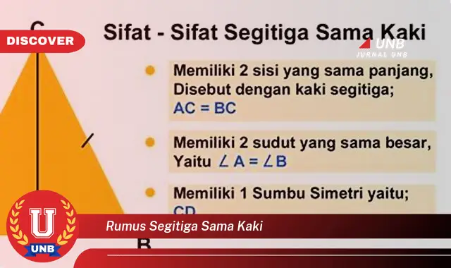 rumus segitiga sama kaki