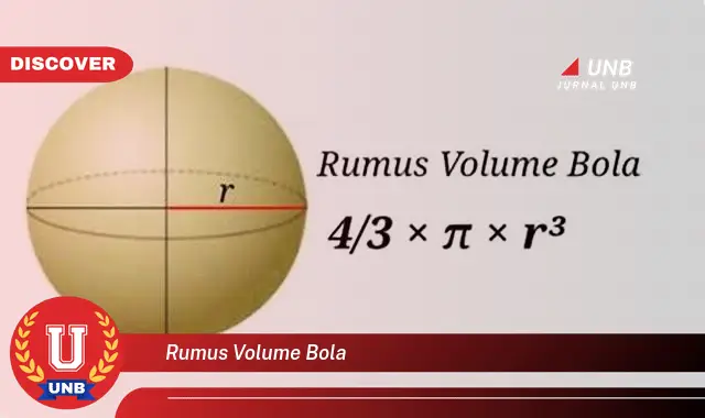 rumus volume bola