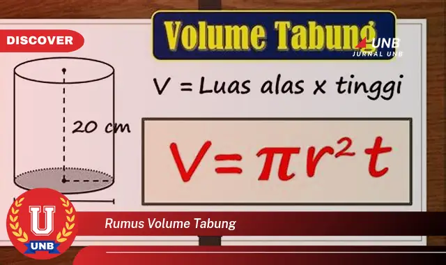 rumus volume tabung