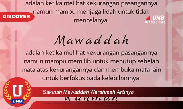 sakinah mawaddah warahmah artinya