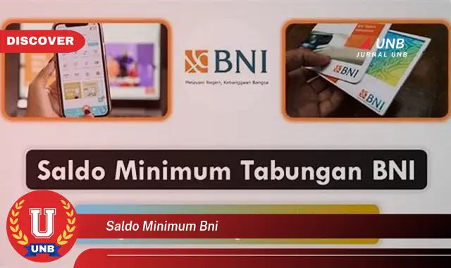 saldo minimum bni