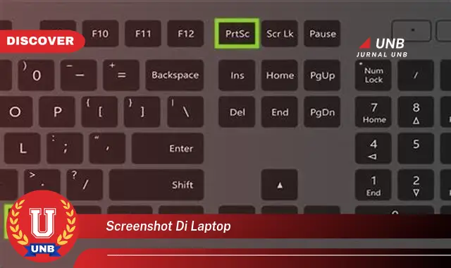 screenshot di laptop