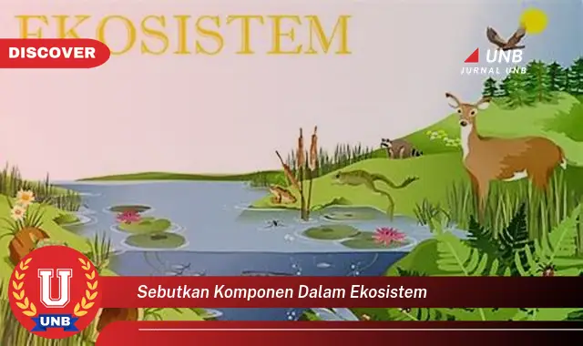 sebutkan komponen dalam ekosistem