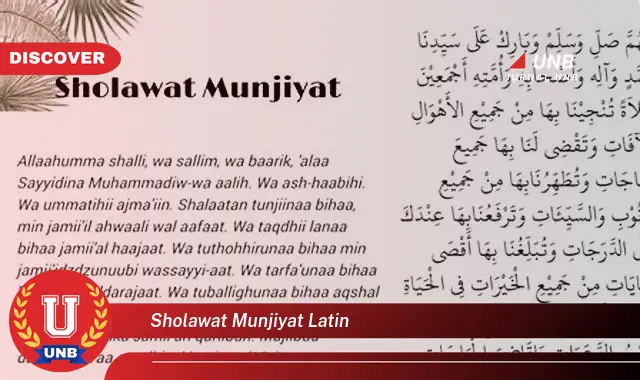 sholawat munjiyat latin