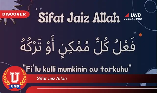 sifat jaiz allah