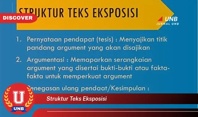 struktur teks eksposisi