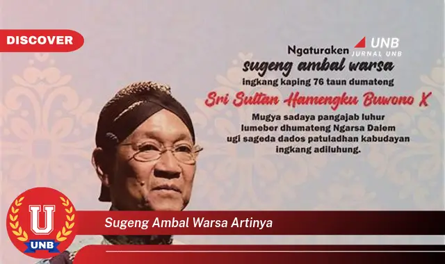 sugeng ambal warsa artinya