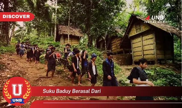 suku baduy berasal dari