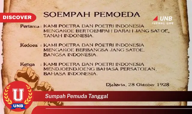 sumpah pemuda tanggal