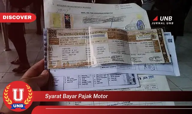 syarat bayar pajak motor