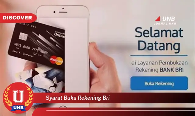 Intip syarat buka rekening BRI yang jarang diketahui