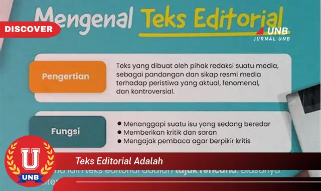 teks editorial adalah