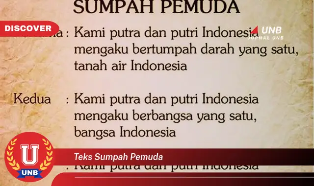 Intip 7 Rahasia Teks Sumpah Pemuda yang Jarang Diketahui