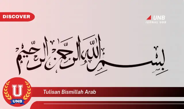 tulisan bismillah arab