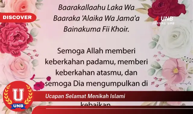 ucapan selamat menikah islami